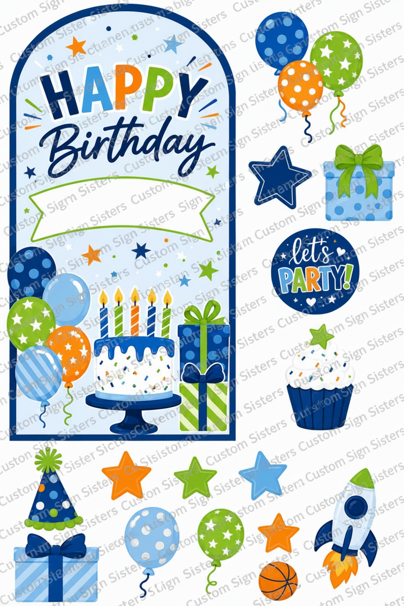 Boy Theme Birthday----  JoyFULL & Ready Sheet