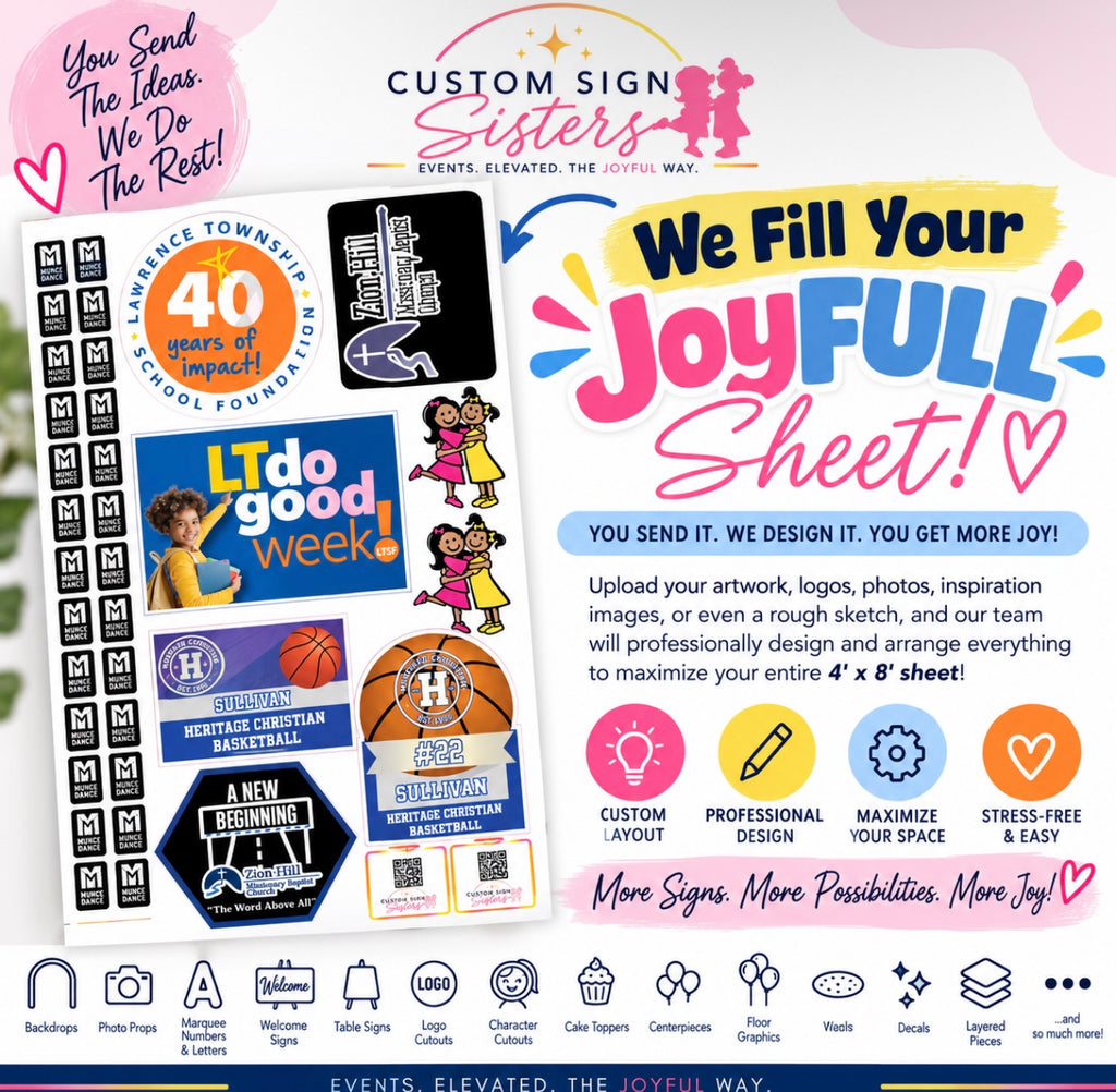We Fill Your JoyFULL Sheet (We Design It)