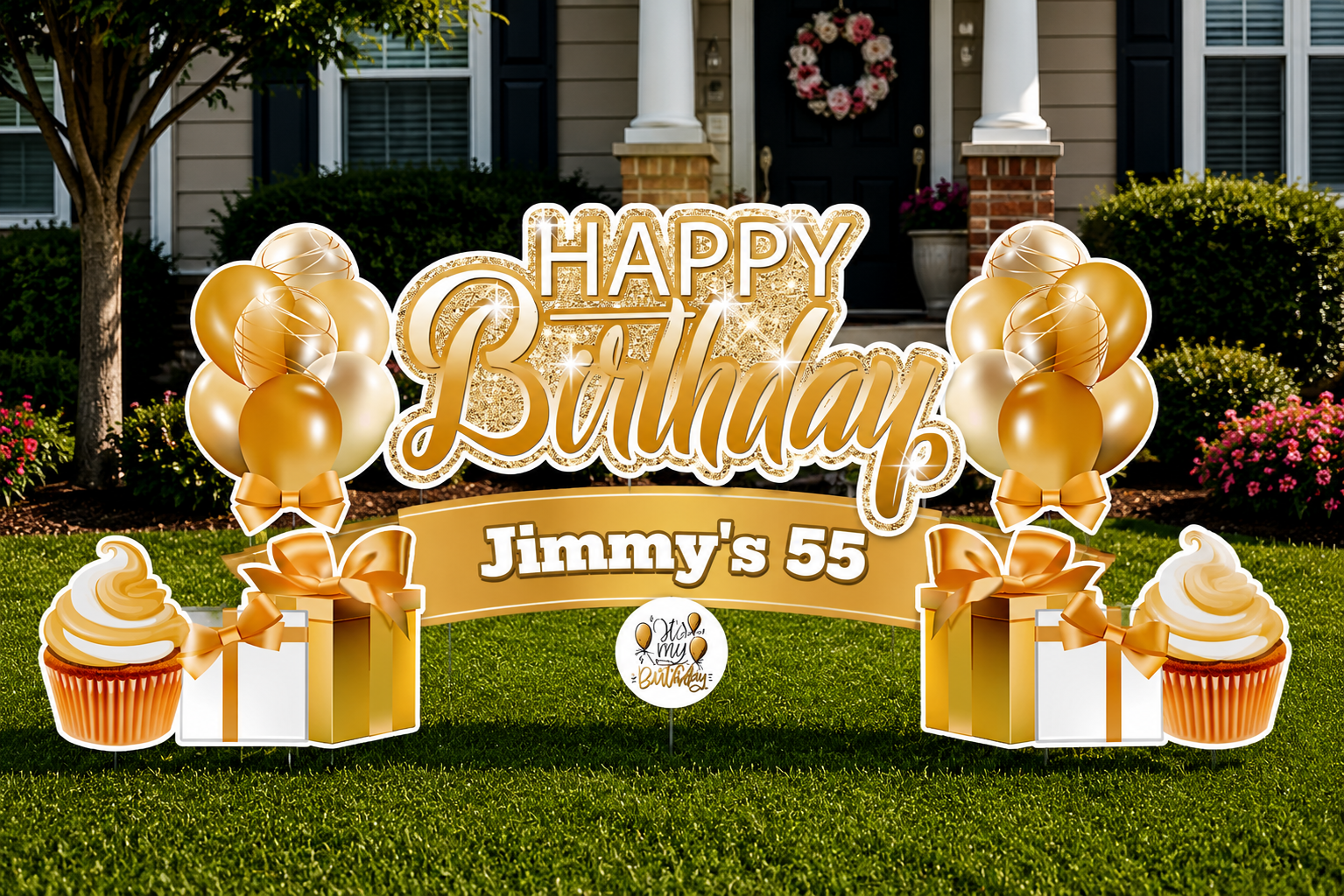 Sparkle Happy Birthday Yard Signs