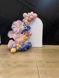 Rounded Arch Backdrop Wall with Balloon Garland Rental (8ft)