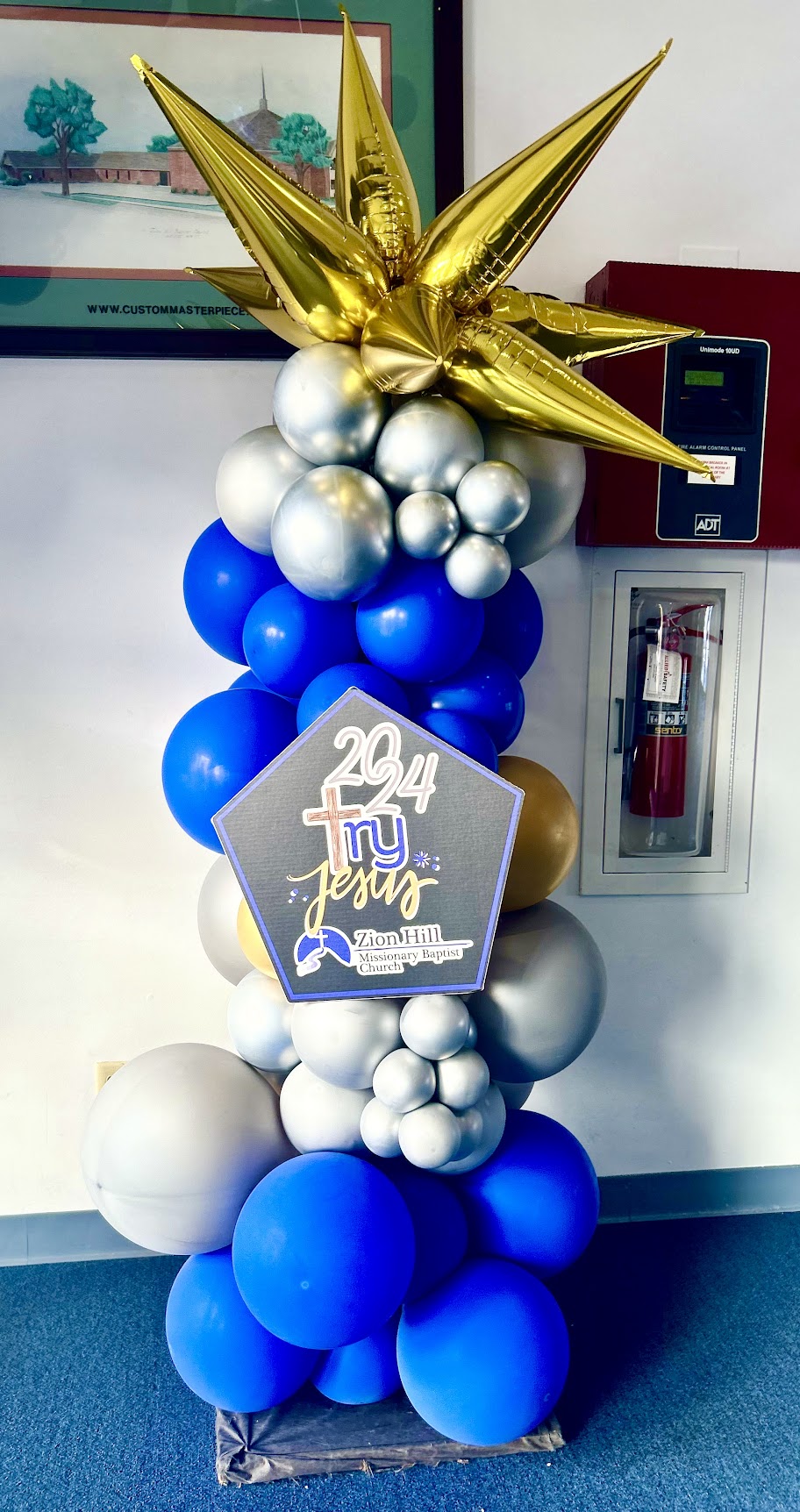 Burst Balloon Sign Tower