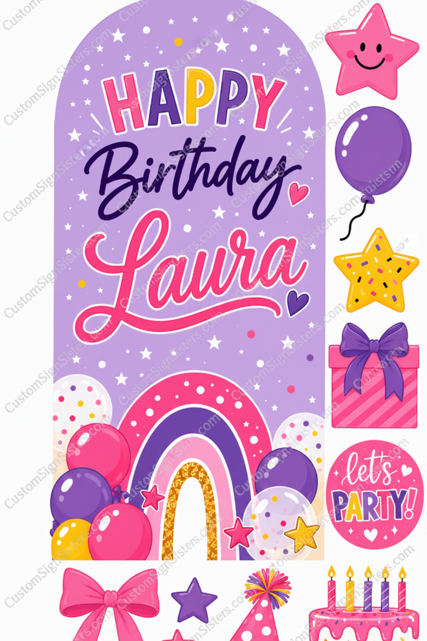 Lavender Birthday---- JoyFULL & Ready Sheet