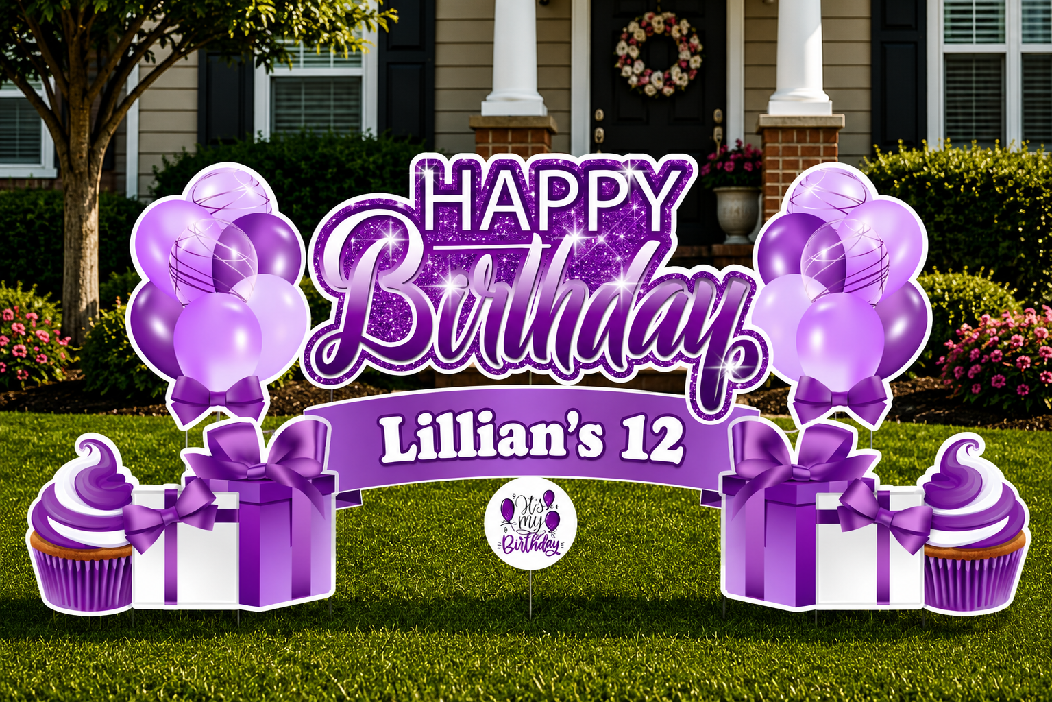 Sparkle Happy Birthday Yard Signs