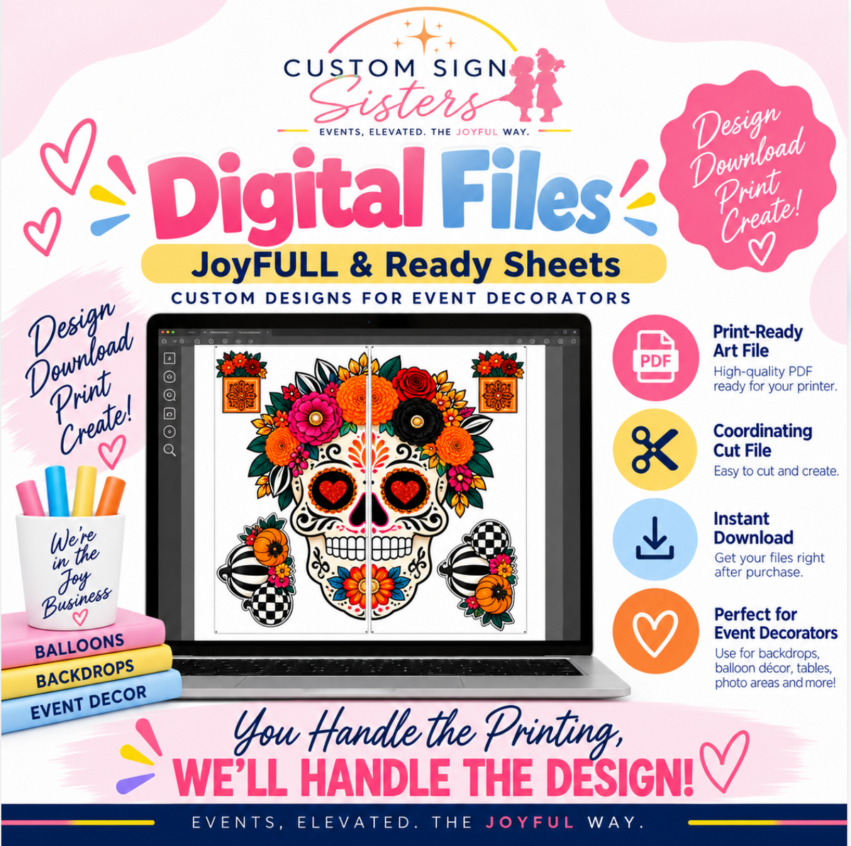 (Digital File)-Hallow Skeleton---- JoyFULL & Ready Sheets